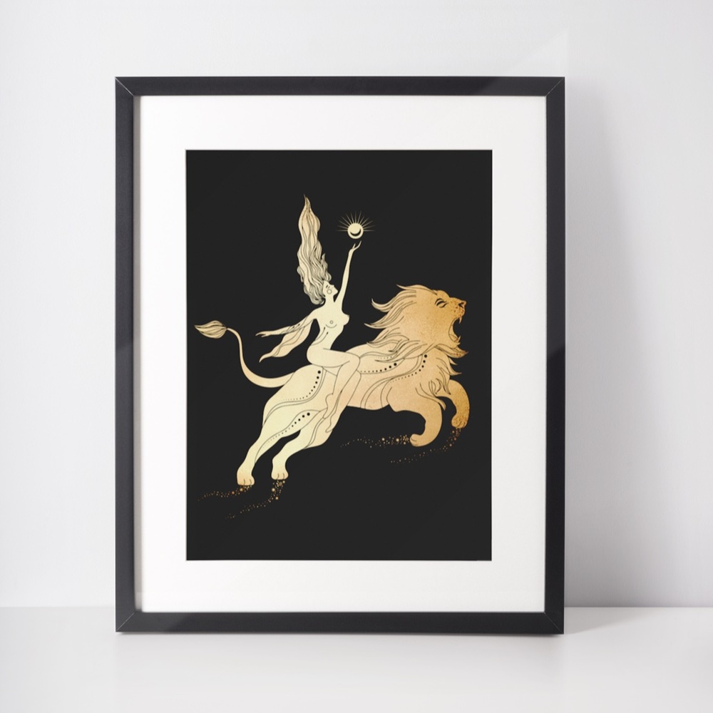 Leo Zodiac Sign Wall Art Print Poster Unframed - Picture 5 of 12